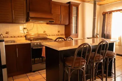 Una cocina o zona de cocina en Hotel Doña Crucita