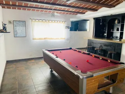 Mesa de billar en Casa Totalmente Equipada en Playa Algodones