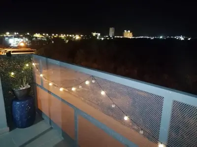 Un balcón o terraza de Excelente Departamento con Alberca cerca de Playa - Residencial Coto Mareta I