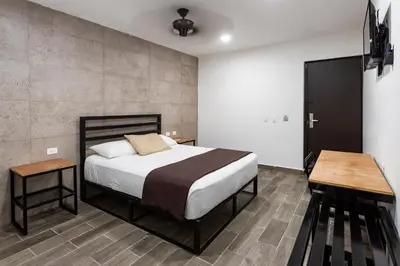 Cama o camas de una habitación en Capital Hotel Saltillo