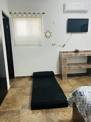 Una televisión o centro de entretenimiento en Departamento a solo unos pasos de playa algodones
