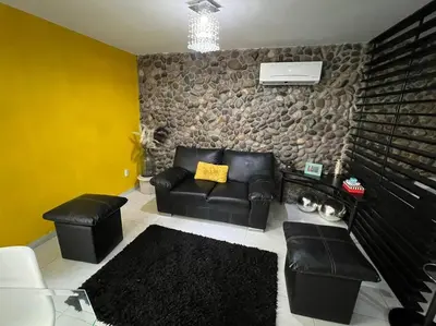 Zona de estar de Depa Hermoso a 30 metros de la Playa