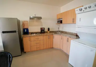Una cocina o zona de cocina en Departamento en Sabalo cerca del mar en Mazatlan