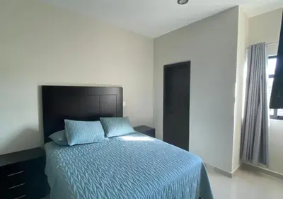 Cama o camas de una habitación en Departamento en renta en Zona Dorada