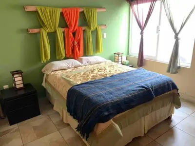 Cama o camas de una habitación en Casita Margarita