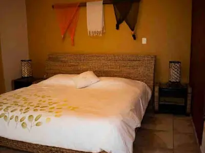 Cama o camas de una habitación en Casita Margarita