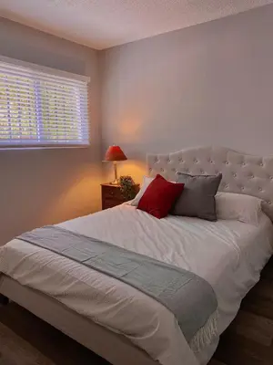Cama o camas de una habitación en Acogedor departamento totalmente remodelado, tranquilo y centrico