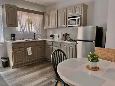 Una cocina o zona de cocina en Acogedor departamento totalmente remodelado, tranquilo y centrico