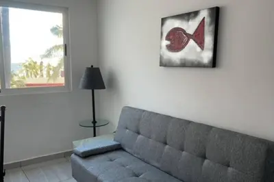 Zona de estar de Condo playa cerritos con 2 albercas Mazatlan