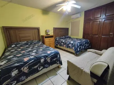 Cama o camas de una habitación en Casa Villa Serena 5, enfrente de la alberca!