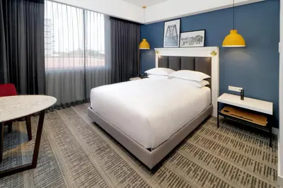 Cama o camas de una habitación en Culiacan Marriott Hotel