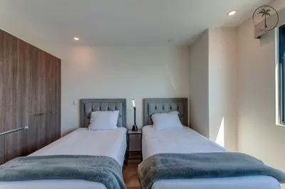 Cama o camas de una habitación en Lujoso residencial con amenidades únicas