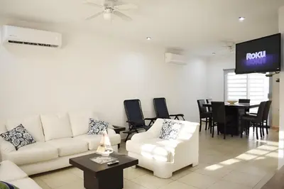 Zona de estar de ALBERCA 3 HABITACIONES, CERCA DE LA PLAYA, Cantera Residencial