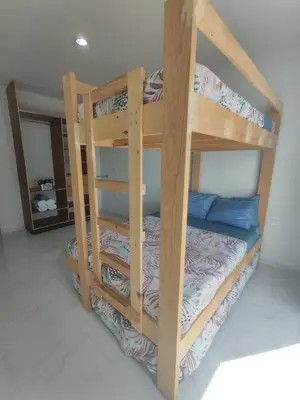 Cama o camas de una habitación en Pent-house a media cuadra del malecón, Hookipa Tower!