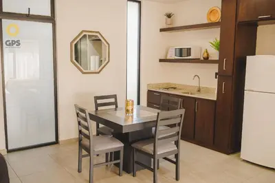 Una cocina o zona de cocina en Hotel boutique 402