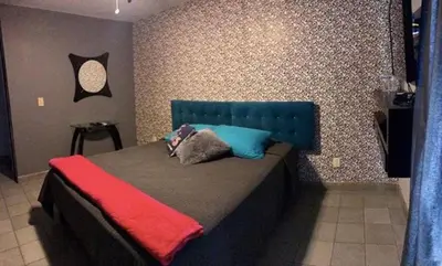 Cama o camas de una habitación en Olas Altas - Oasis Aventura - 1 Min Machado
