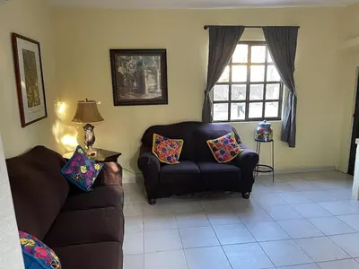 Zona de estar de Casa arroyo at Bajazul just steps of waterfront and downtown
