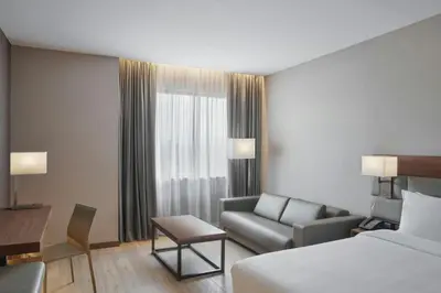 Cama o camas de una habitación en AC Hotel by Marriott Saltillo