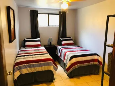 Cama o camas de una habitación en Nuevo Departamento en el Centro de Cananea