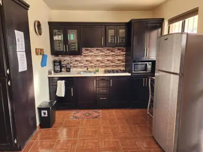 Una cocina o zona de cocina en Departamento en planta baja en centro de Cananea