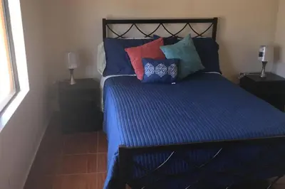 Cama o camas de una habitación en Departamento en planta baja en centro de Cananea