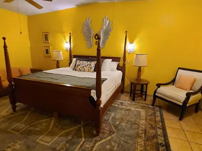 Cama o camas de una habitación en La Quinta en Alamos