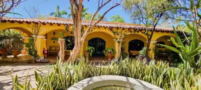 Jardín al aire libre en La Quinta en Alamos