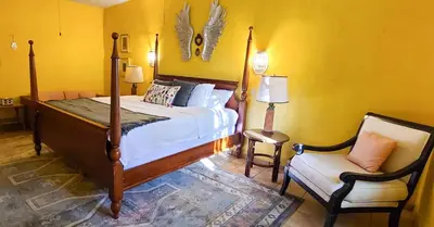 Cama o camas de una habitación en La Quinta en Alamos