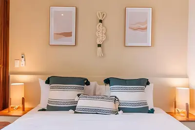 Cama o camas de una habitación en Condominios Evamar San Carlos