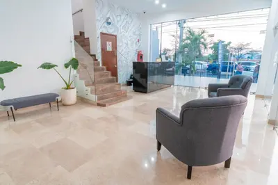 Zona de estar de Hotel Pacific Blue Mazatlan