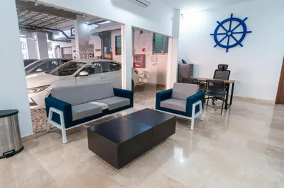 Zona de estar de Hotel Pacific Blue Mazatlan