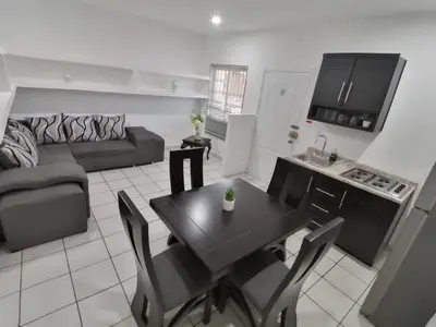 Una cocina o zona de cocina en Comodo depa vacacional