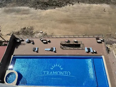 Piscina en o cerca de Departamento en Tramonto Resort con vista al mar
