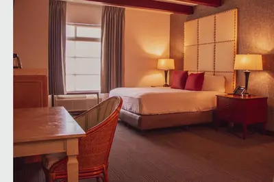 Cama o camas de una habitación en Hotel María Bonita Chihuahua