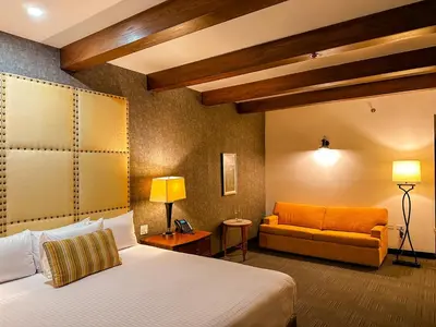 Cama o camas de una habitación en Hotel María Bonita Chihuahua