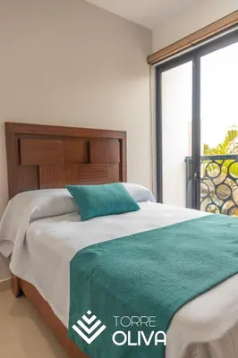 Cama o camas de una habitación en Torre Oliva