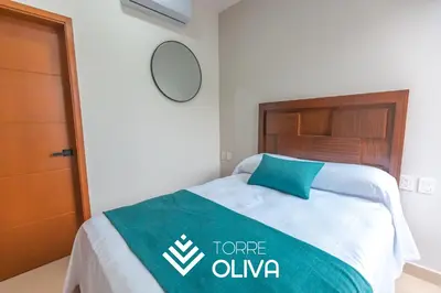 Cama o camas de una habitación en Torre Oliva